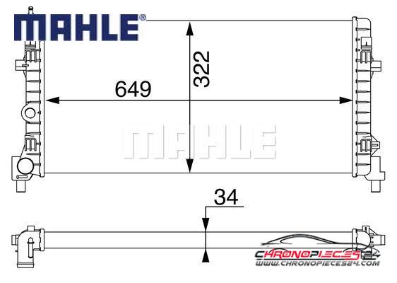 Achat de MAHLE CR 1096 000S Radiateur, refroidissement du moteur pas chères