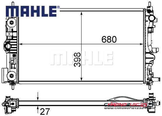 Achat de MAHLE CR 1238 000S Radiateur, refroidissement du moteur pas chères