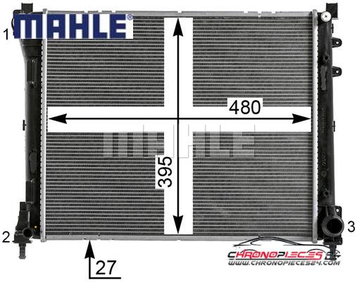 Achat de MAHLE CR 2012 000P Radiateur, refroidissement du moteur pas chères