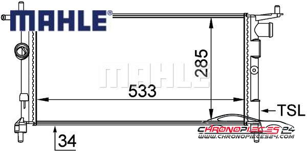 Achat de MAHLE CR 268 000P Radiateur, refroidissement du moteur pas chères