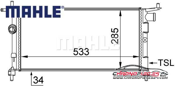 Achat de MAHLE CR 268 000S Radiateur, refroidissement du moteur pas chères