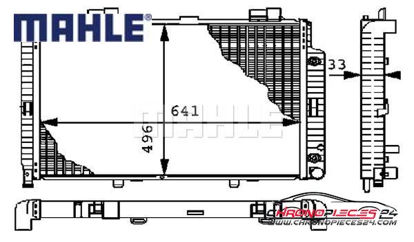 Achat de MAHLE CR 303 000P Radiateur, refroidissement du moteur pas chères