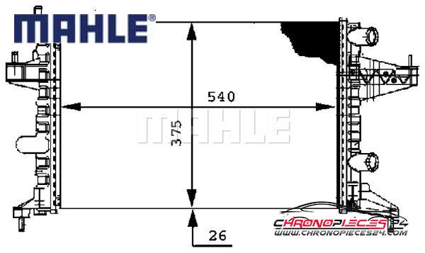 Achat de MAHLE CR 388 000P Radiateur, refroidissement du moteur pas chères