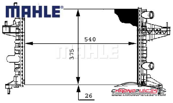 Achat de MAHLE CR 388 000S Radiateur, refroidissement du moteur pas chères