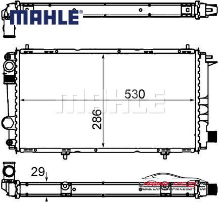 Achat de MAHLE CR 431 000S Radiateur, refroidissement du moteur pas chères