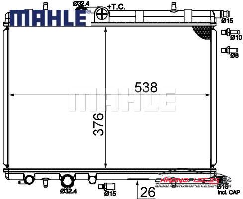 Achat de MAHLE CR 515 000S Radiateur, refroidissement du moteur pas chères