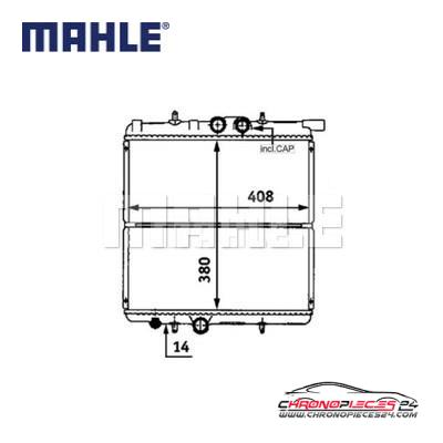 Achat de MAHLE CR 527 000S Radiateur, refroidissement du moteur pas chères