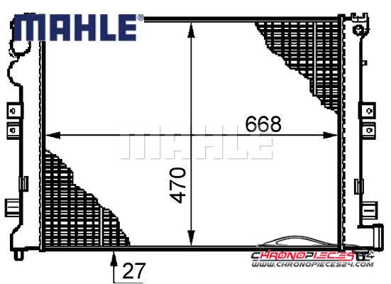 Achat de MAHLE CR 587 000S Radiateur, refroidissement du moteur pas chères