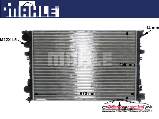 Achat de MAHLE CR 587 000S Radiateur, refroidissement du moteur pas chères