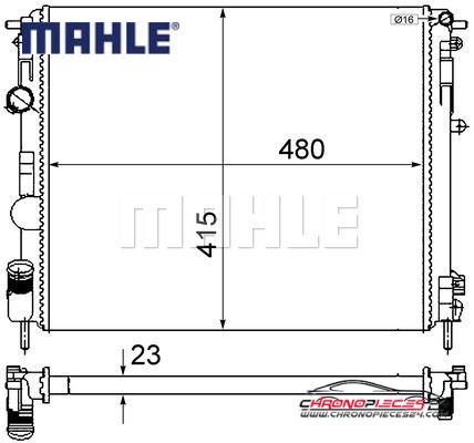 Achat de MAHLE CR 605 000S Radiateur, refroidissement du moteur pas chères