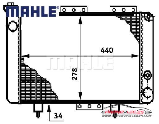 Achat de MAHLE CR 616 000S Radiateur, refroidissement du moteur pas chères