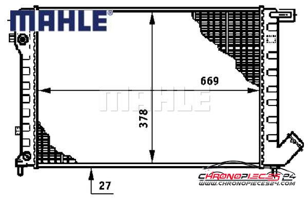 Achat de MAHLE CR 624 000S Radiateur, refroidissement du moteur pas chères