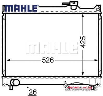 Achat de MAHLE CR 747 000S Radiateur, refroidissement du moteur pas chères