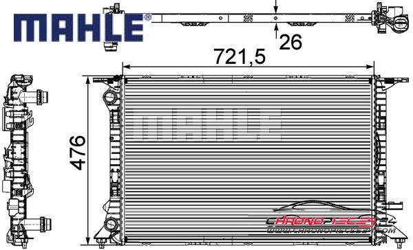 Achat de MAHLE CR 905 000P Radiateur, refroidissement du moteur pas chères