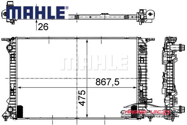 Achat de MAHLE CR 910 000S Radiateur, refroidissement du moteur pas chères