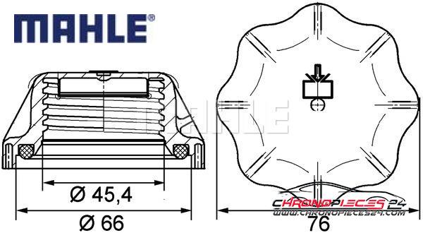 Achat de MAHLE CRB 20 000P Bouchon, réservoir de liquide de refroidissement pas chères