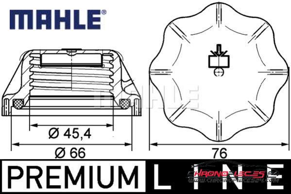 Achat de MAHLE CRB 20 000P Bouchon, réservoir de liquide de refroidissement pas chères