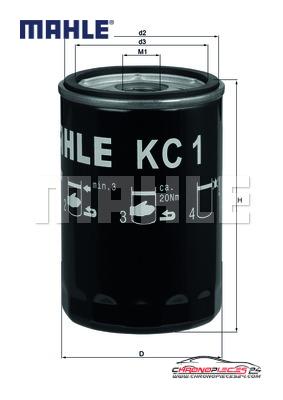 Achat de MAHLE KC 1 Filtre à carburant pas chères