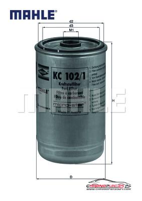 Achat de MAHLE KC 102/1 Filtre à carburant pas chères