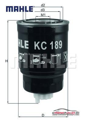 Achat de MAHLE KC 189 Filtre à carburant pas chères