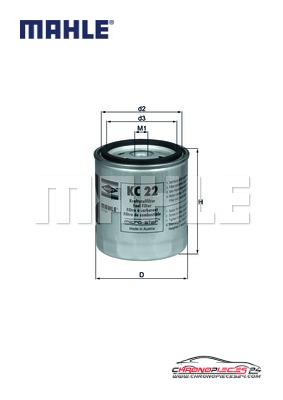 Achat de MAHLE KC 22 Filtre à carburant pas chères