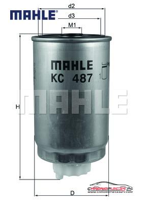 Achat de MAHLE KC 487 Filtre à carburant pas chères