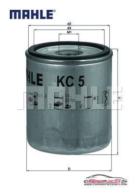 Achat de MAHLE KC 5 Filtre à carburant pas chères