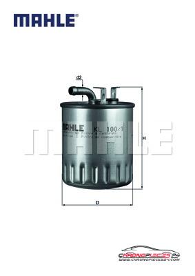 Achat de MAHLE KL 100/1 Filtre à carburant pas chères