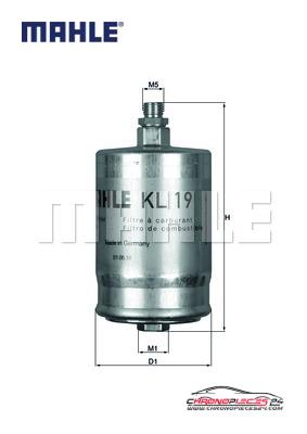 Achat de MAHLE KL 19 Filtre à carburant pas chères