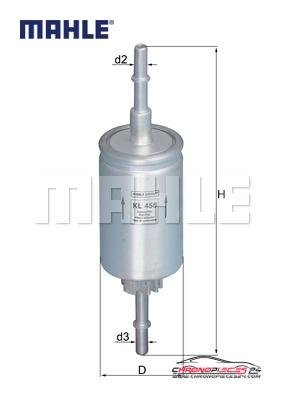 Achat de MAHLE KL 458 Filtre à carburant pas chères