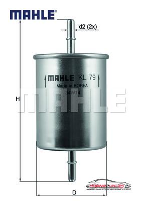 Achat de MAHLE KL 79 Filtre à carburant pas chères