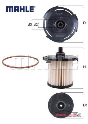 Achat de MAHLE KX 387D Filtre à carburant pas chères