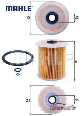Achat de MAHLE KX 75D Filtre à carburant pas chères