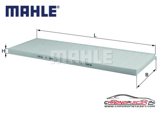 Achat de MAHLE LA 11 Filtre, air de l'habitacle pas chères