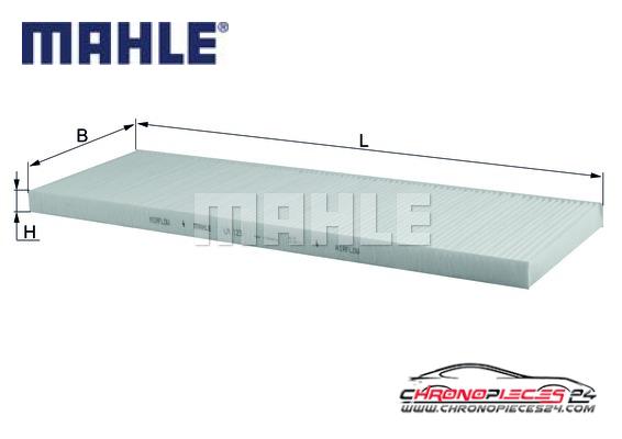 Achat de MAHLE LA 123 Filtre, air de l'habitacle pas chères