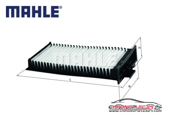 Achat de MAHLE LA 127 Filtre, air de l'habitacle pas chères