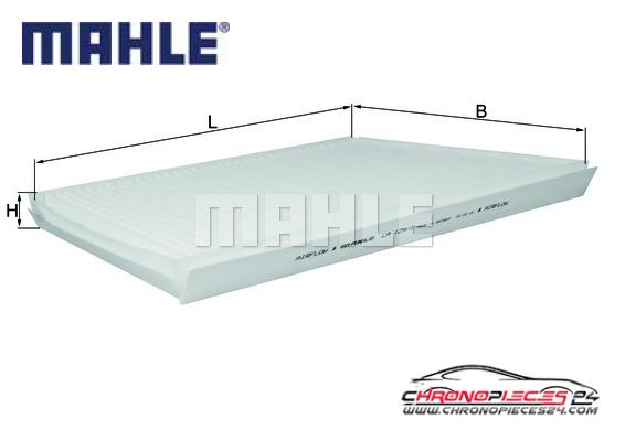 Achat de MAHLE LA 129/1 Filtre, air de l'habitacle pas chères