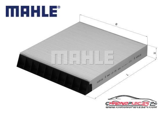 Achat de MAHLE LA 134 Filtre, air de l'habitacle pas chères