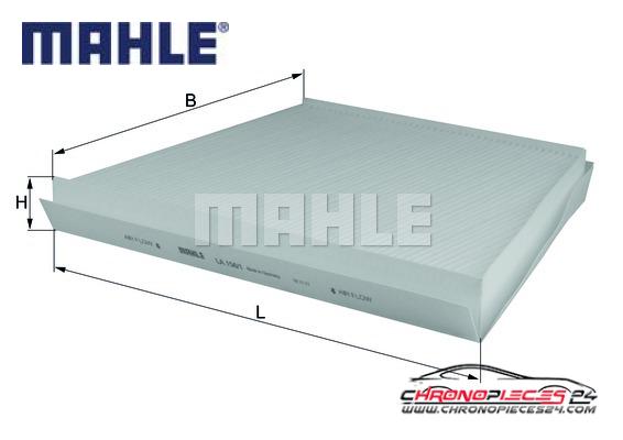 Achat de MAHLE LA 156/1 Filtre, air de l'habitacle pas chères