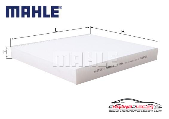 Achat de MAHLE LA1594 FILTRE HABITACLE pas chères