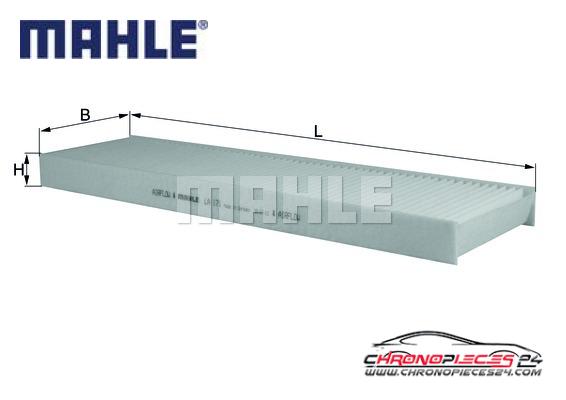 Achat de MAHLE LA 171 Filtre, air de l'habitacle pas chères