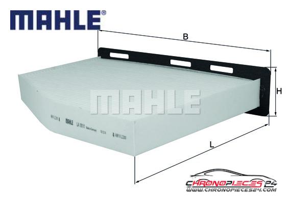 Achat de MAHLE LA 181/1 Filtre, air de l'habitacle pas chères