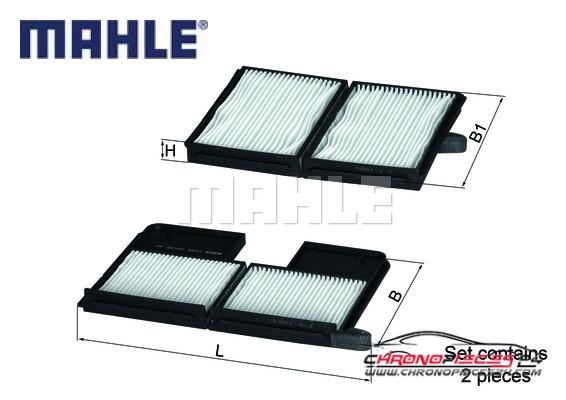 Achat de MAHLE LA 186/S Filtre, air de l'habitacle pas chères