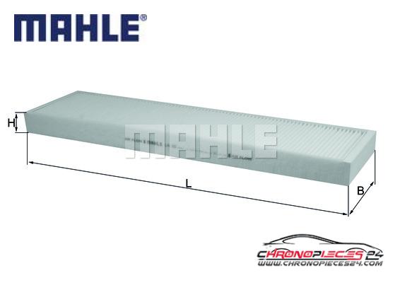 Achat de MAHLE LA 25 Filtre, air de l'habitacle pas chères