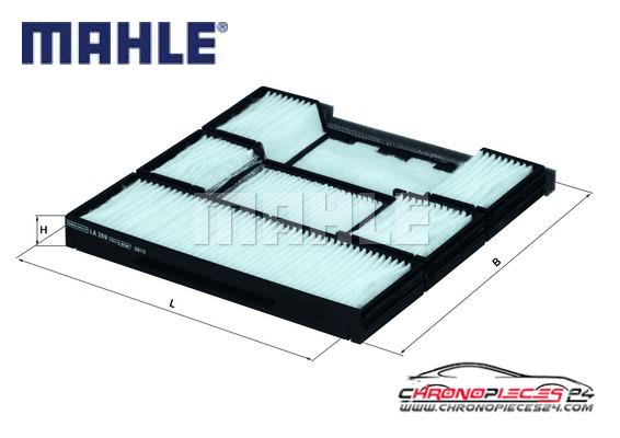 Achat de MAHLE LA 269 Filtre, air de l'habitacle pas chères