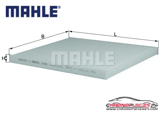 Achat de MAHLE LA 298 Filtre, air de l'habitacle pas chères