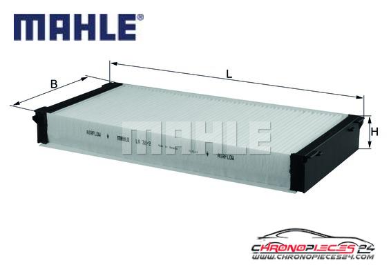 Achat de MAHLE LA 32/2 Filtre, air de l'habitacle pas chères