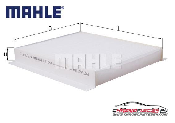 Achat de MAHLE LA 344 Filtre, air de l'habitacle pas chères