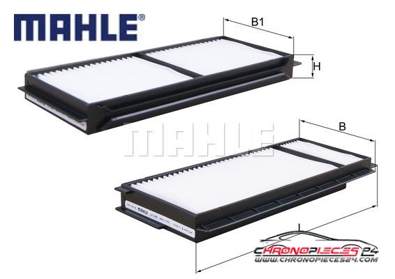 Achat de MAHLE LA 346/S Filtre, air de l'habitacle pas chères