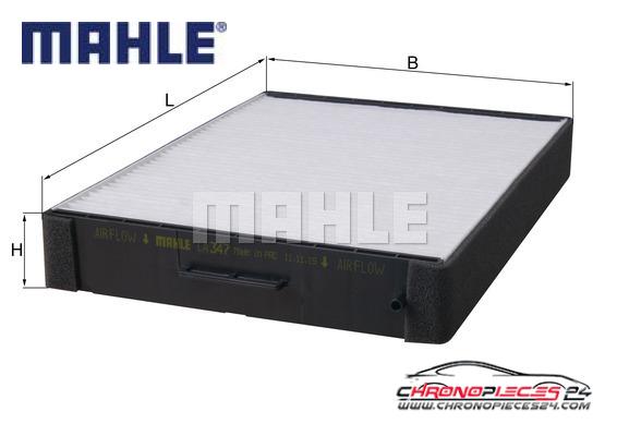 Achat de MAHLE LA 347 Filtre, air de l'habitacle pas chères